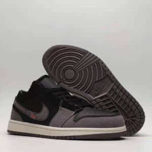 Nike Air Jordan 1 Low SE Craft Inside Out Black Grey Shoes DN1635-001 DV0478-001