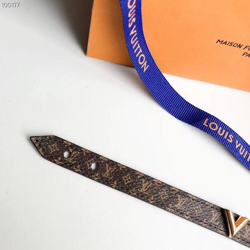 Beautiful LV bracelet uitton Louis Vuitton LV double-sided presbyterian leather bracelet new color shipment, counter consistent, hot products shipped, unique design, retro avant-garde, beauty must have, multi-color selection 9 - Image 5