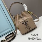 Handbags are made of imported original cowhide High-end quality Delivery gift bag invoice Size 21x24x14  brown 02