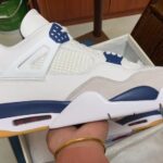 NIKE Men 8.5US Sb Air Jordan 4 White Navy