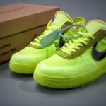 Air Force 1 Low Off-White Volt 12 Hyper Jade Cone Black A04606-700 Virgil 1
