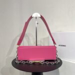 Link bag, imported original cowhide, high-end quality, gift bag invoice, size 23x15x9 pink