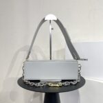 Link bag, imported original cowhide, high-end quality, gift bag invoice, size 23x15x9 gray color