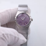 Omega Constellation OMEGA Co-Axial Master Chronometer - 36mm Steel Case - Purple Dial