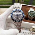 Omega Seamaster Diver 300M Grey Dial Blue Ceramic Bezel Best Replica VSF 42mm