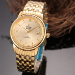 Omega DeVille Prestige Stainless Steel Watch Yellow Gold 424.10.40.20.03.001