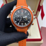 Omega Seamaster Planet Ocean Chrono 45,5mm 232.32.46.51.01.001 Black Dial Automatic Men's Watch - leather strap