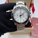 Omega Seamaster White Dial 2 Chrono Black Bezel Watch
