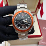 Omega Seamaster Planet Ocean Chronograph Black Dial Orange Bezel Caliber 9300 Dive Watch 232.30.46.51.01.002