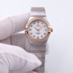 Omega Constellation Rose Gold and Stainless Steel Quartz