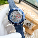 Omega AMERICA'S CUP Seamaster 300m Chronograph 44mm Grey Dial-Leather Strap