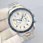 Omega Speedmaster Chronograph Hand Wind Silver Dial Men's Watch