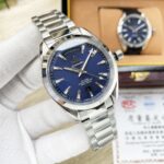 Omega Seamaster Aqua Terra Automatic Chronometer 41.5mm Day-Date Blue Dial