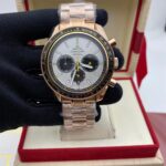 Omega Speedmaster Racing Co-Axial Chronometer White Dial Rose Gold Case