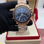 Omega Speedmaster Racing Co-Axial Chronometer Blue Dial Rose Gold Case