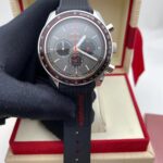 Omega Speedmaster Racing Co-Axial Chronometer Grey Dial -leather strap