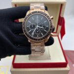 Omega Speedmaster Racing Co-Axial Chronometer Black Dial Rose Gold Case