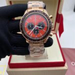 Omega Speedmaster Racing Co-Axial Chronometer Red Dial Rose Gold Case