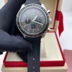 Omega Speedmaster Racing Co-Axial Chronometer Grey Dial -leather strap