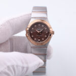 Omega Constellation Quartz Diamond / Steel&Gold 27mm Box&Papers 123.20.27.60.63.002
