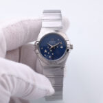 Omega Constellation Diamond Mother of Pearl (Star Design) Women's Watch - Blue