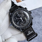 Omega X Swatch Moonswatch Mission to Moonphase Snoopy Black