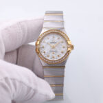 Omega Constellation 895-1001 with 25mm Steel & Yellow Gold case and Silver