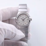 Omega Constellation Quartz 24 mm White Dial Steel Ladies Watch