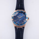 Omega Constellation Co-Axial Blue Dial RoseGold