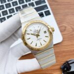 Omega Constellation Co-Axial Chronometer Gold WHite Dial