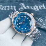 Omega Seamaster Diver 300m Co-Axial Master Chronometer 42mm Gold Blue Dial