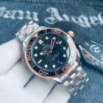 Omega Seamaster Diver 300m Co-Axial Master Chronometer 42mm Rose Gold Black Dial