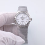 Omega Constellation White Mother of Pearl Dial Stainless Steel Ladies Watch