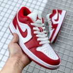 Jordan 1 Low Gym Red White 553558-611 Men's Size ,Pink 36-398