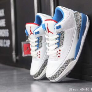 Air Jordan 3 OG True Blue On Feet