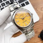 Rolex Oyster Perpetual 31mm Yellow Dial 277200 Pre-Owned 2020