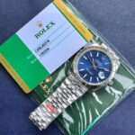 Rolex Datejust 41 M126334-0004 126334-0004 Oystersteel and 18ct White Gold Silver Dial  silver white wire green face