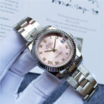 Rolex Lady-Datejust 28 M279174-0018 279174-0018 Oystersteel and 18ct White Gold Rose Dial Watch