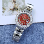 Rolex Datejust Ii Watch | 41mm | Custom Red Roman Diamond Dial