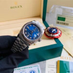 Rolex watch 128239 blodp – Day-Date 36 White Gold – Fluted Bezel – President