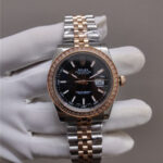 Rolex Oyster Datejust 126281RBR Black Dial with Diamonds