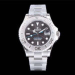 2024 Rolex Yacht-Master 37 “Silver Surfer” COMPLETE SET Rhodium Dial 268622 white