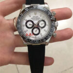 Rolex Cosmograph Daytona white dial black bezel Oysterflex Strap Mens Everose Watch 116515LN 116515 (Copy)