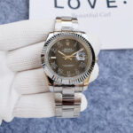 Rolex Pre-Loved Black & Stainless Steel Datejust II 116334 40.3mm, Black