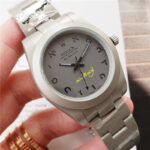 Automatic Mechanical Watches for Men: 40mm Stainless Steel Waterproof Wristwatch Specially designed gray face
