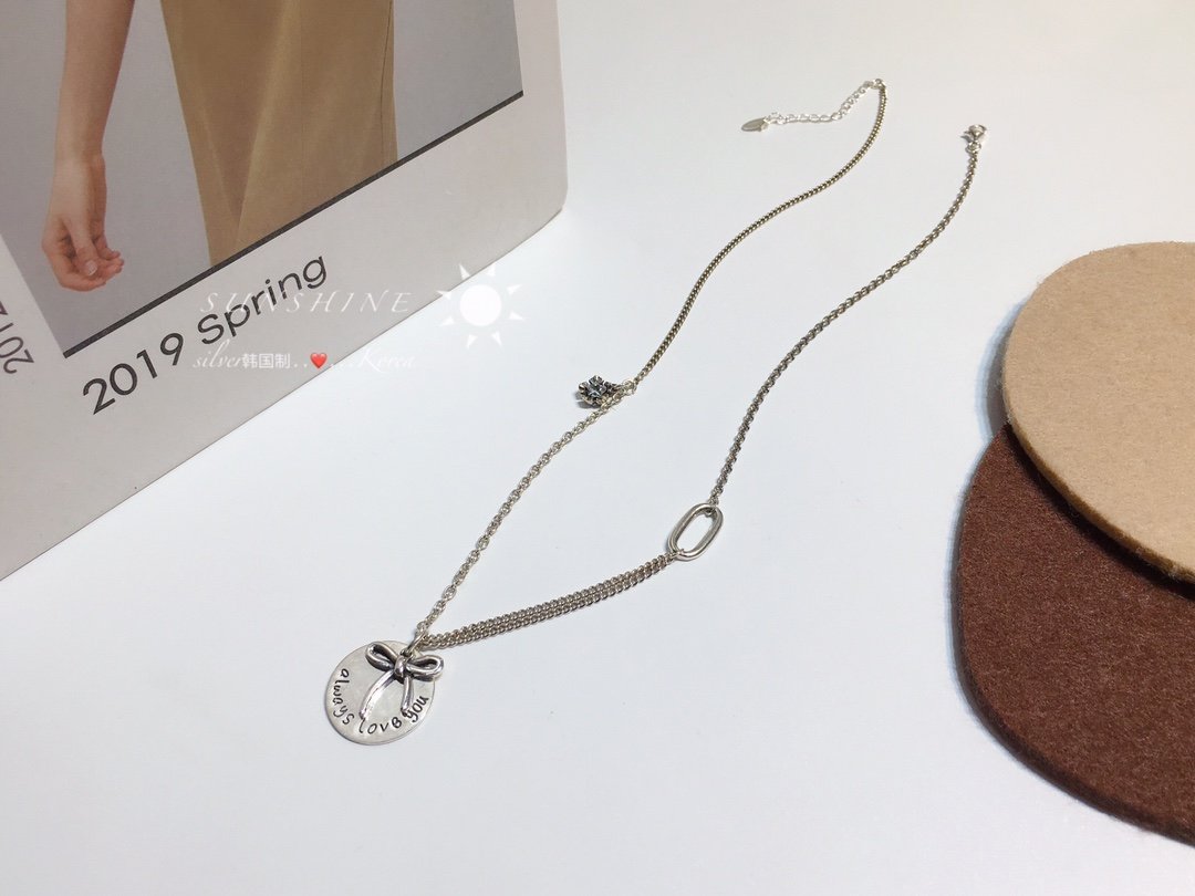 Romantic projection series fun and cute. Apple projection set chain burst out [color] Give you the best blessing of my love 925 sterling silver Platinum rose gold two colors available. Hot products are coming 6 - Image 2