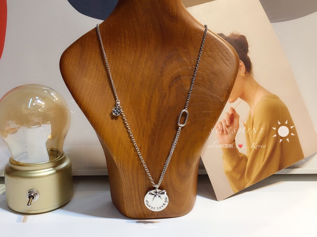 Romantic projection series fun and cute. Apple projection set chain burst out [color] Give you the best blessing of my love 925 sterling silver Platinum rose gold two colors available. Hot products are coming 6 - Image 5
