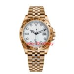 40mm silver rose gold watch GMT White Black Dial Sapphire glass NH35 Movement