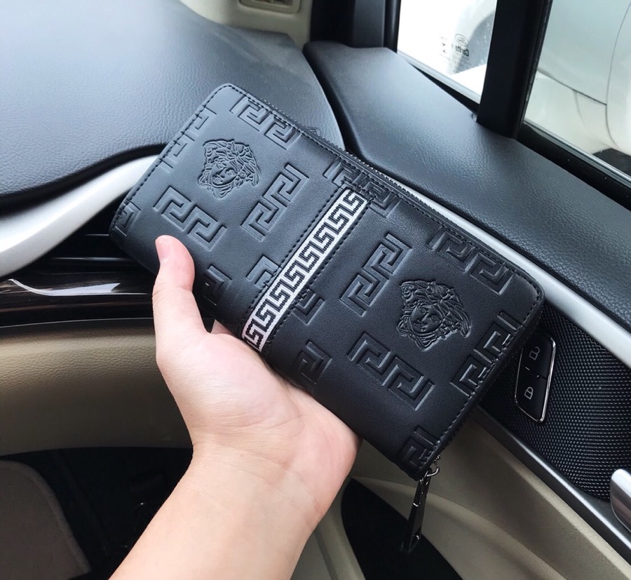 Special money bag for men Long bag Use imported original cowhide High-end quality Delivery gift bag invoice Size 19x10x2.5 DD661011504