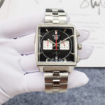Rare Tag Heuer Grand Prix de Monaco Historique black dial(w/Bespoke Strap) CBL2114.FC6486
